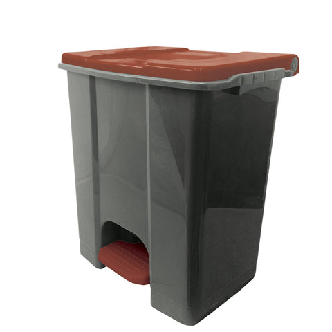 Ecoconti - Contenitore mobile a pedale in plastica riciclata - 60 L.