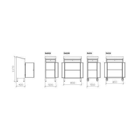 Scrivinpiedi - X40650 - X40590 - X4010 - X4030