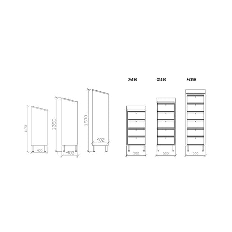 Cassettiere - X4150 - X4250 - X4350