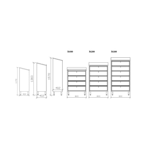 Cassettiere - X4180 - X4280 - X4380