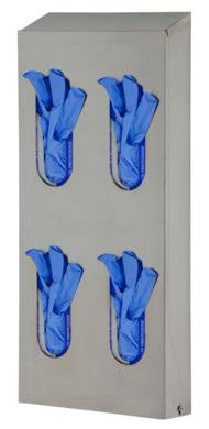Dispenser monouso in Acciaio Inox - Per guanti (4 scatole)