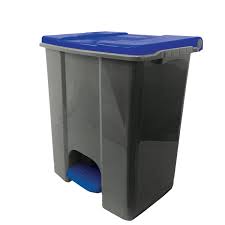 Ecoconti - Contenitore mobile a pedale in plastica riciclata - 60 L.