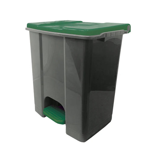 Ecoconti - Contenitore mobile a pedale in plastica riciclata - 60 L.