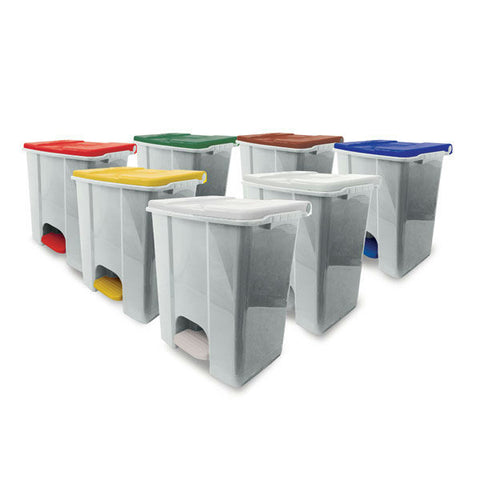 Ecoconti - Contenitore mobile a pedale in plastica riciclata - 60 L.