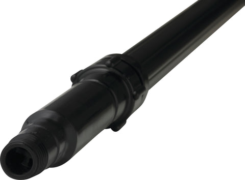 Telescopic fibreglass handle, with thread (Q), 1880 - 6000 mm, Ø34 mm - Grey