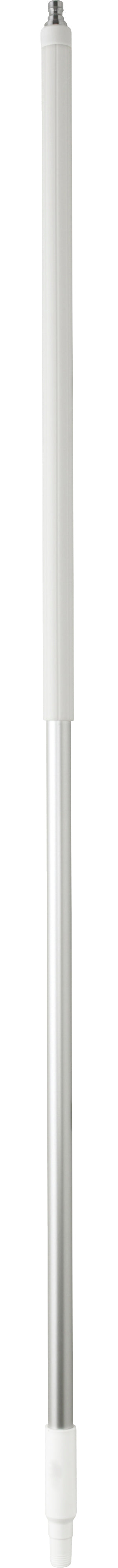 Manico in alluminio con passaggio acqua, Ø31 mm - 1540 mm - Bianco