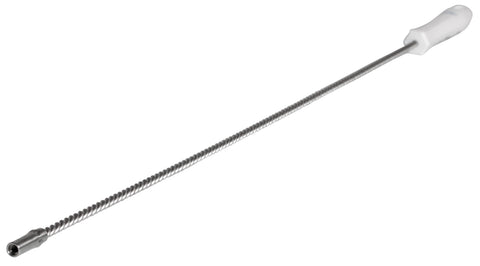 Manico flessibile, in acciao inox, Ø5 mm - 755 mm - Bianco
