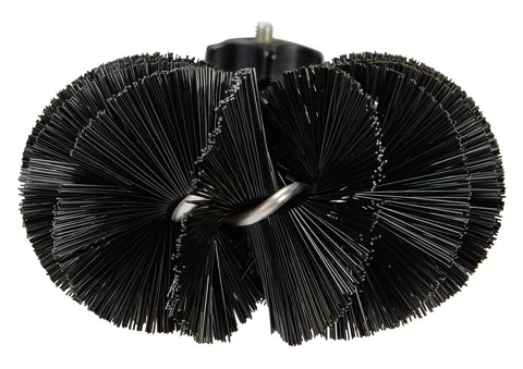 Spazzola per scarico e tubi, 275 mm, Duro, Nero