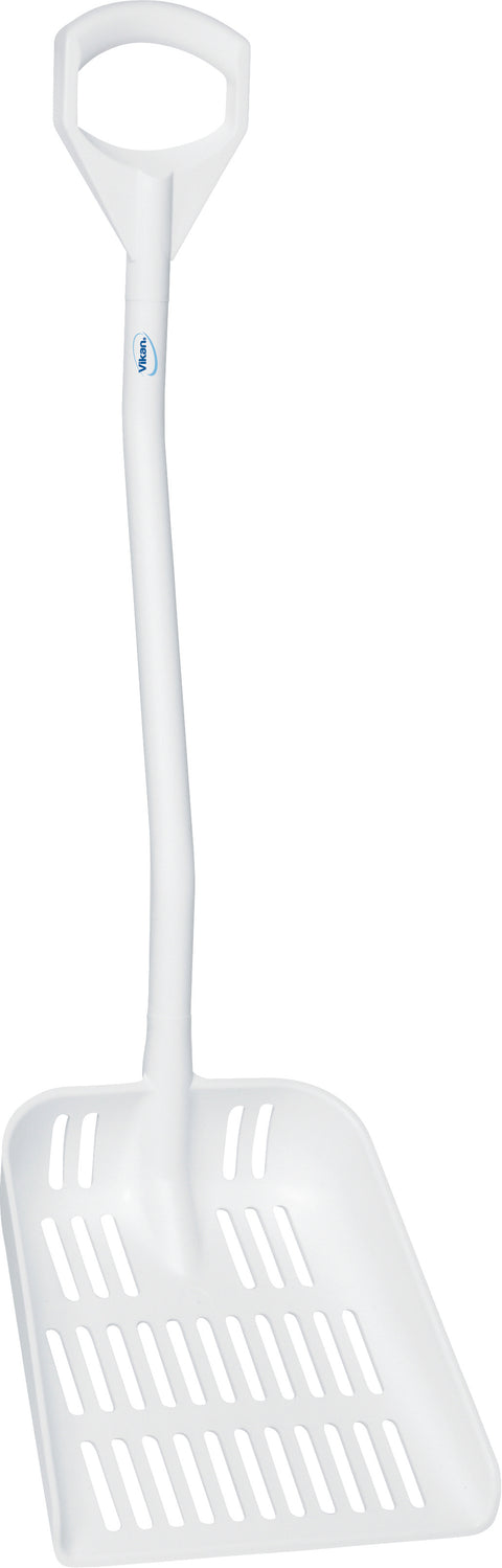 Pala ergonomica con fori - 350 mm - Bianca