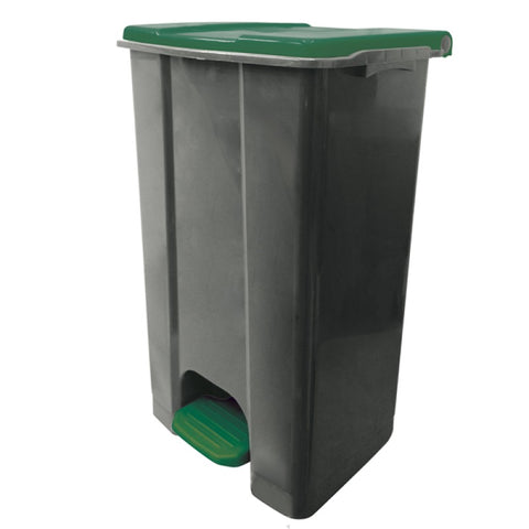 Ecoconti - Contenitore mobile a pedale in plastica riciclata - 80 L.