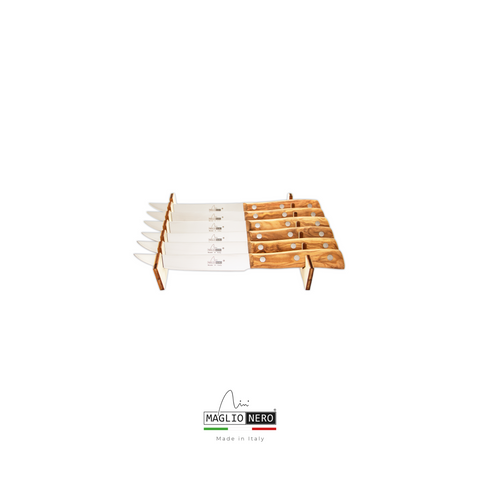 Coltello MAGLIONERO linea ISIDE Prestige mod. BISTECCA mezzo Dentato