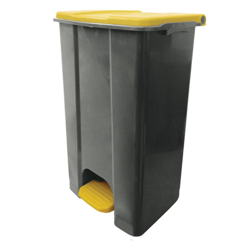 Ecoconti - Contenitore mobile a pedale in plastica riciclata - 80 L.