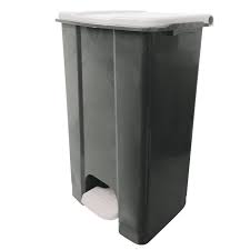 Ecoconti - Contenitore mobile a pedale in plastica riciclata - 80 L.