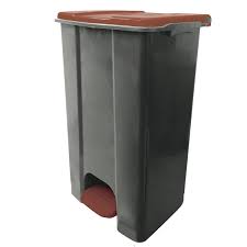 Ecoconti - Contenitore mobile a pedale in plastica riciclata - 80 L.
