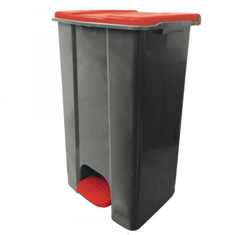 Ecoconti - Contenitore mobile a pedale in plastica riciclata - 80 L.